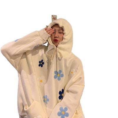 China Wholesale Fashion Anti-wrinkle Custom Women's Towel Embroidered Hoodie Graphic Pullover for sale