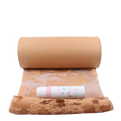 China 80gsm 50CM*100M ECO Honeycomb Honeycomb Cushion Wholesale Recyclable Honeycomb Paper Honeycomb Paper Wrapping Paper for sale