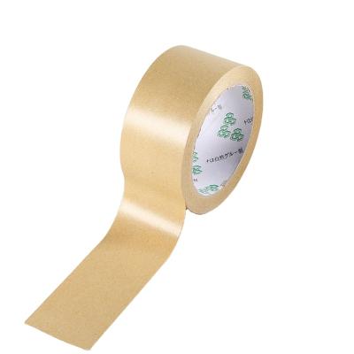 China High Stick Waterproof Printing Brown Kraft Paper Packing Tape Box Wrapping Waterproof Wrapping Tape for sale