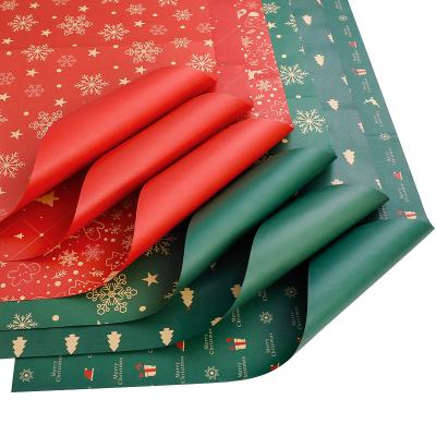 China Recyclable Wholesale Flower Bouquet Gift Wrapping Paper Christmas Wrapping Paper for sale