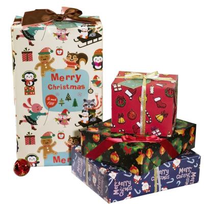 China HOLACESY Recyclable Christmas Printed Paper Craft Wrapping Cheap Gift Wraps Christmas Gift Wrapping Paper for sale