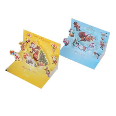 China China hot sale handmade automatic 3d christmas cards for christmas greeting cards holiday party paper automatic gift for sale