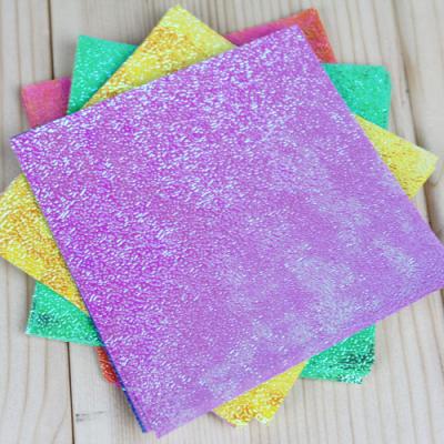 China Europe A4 Origami Glitter Paper Cutting DIY Instant Origami Beaded Colored Paper Origami for sale