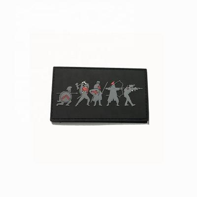 China 2D Customized Military Weapon PVC Rubber Patch For Tactical Airsoft for sale