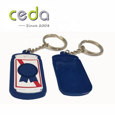 China PVC No MOQ 3D PVC Customized Key Chain for sale