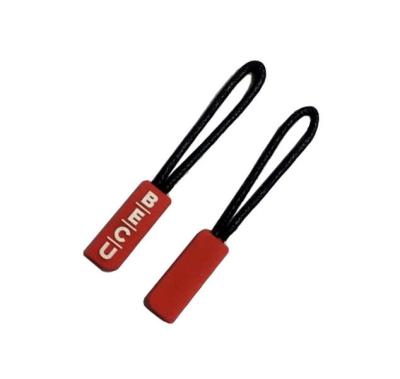 China Customized zippler slider wholesale customized PVC rubber zipper puller for sale