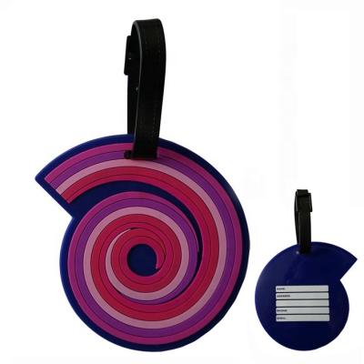 China Customized Rubber PVC Luggage Tag With Revised Printing for sale