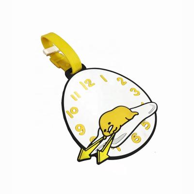 China Custom Logo Rubber PVC Travel Luggage Tag Creative Promotion Gifts Cartoon for sale