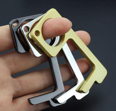 China Touching tool custom zinc alloy no touch Multi-tool key chain touchless tool for sale