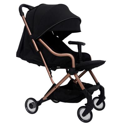 China Lightweight Portable Luxury Aluminum Frame Baby Stroller EVA Infant Lightweight Pram Wheels Premium Stroller for sale