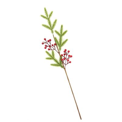 China High Quality Plastic Berry Flowers Christmas Home Decoration Artificial Red Berry Christmas Decoration for sale