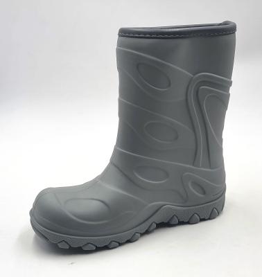 China Fashion Trend TPR Rain Boots Kid's Boots Waterproof Wool Lining Midi Boots for sale