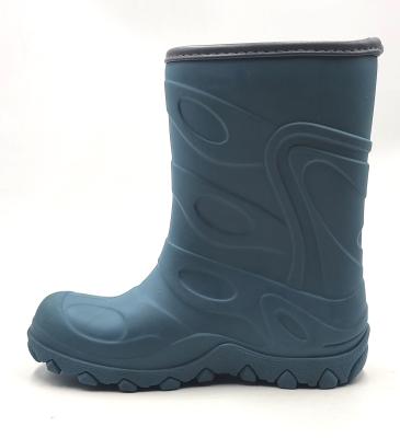 China Fashion Trend TPR Rain Boots Kid's Boots Waterproof Wool Lining Midi Boots for sale