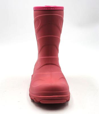 China Fashion Trend TPR Rain Boots Kid's Boots Waterproof Wool Lining Midi Boots for sale