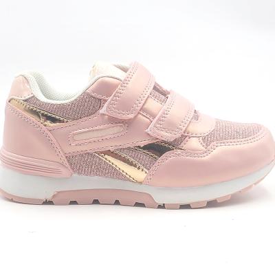 China Luxury Girl's Top Cute Pink Sneaker PU Sneaker for sale