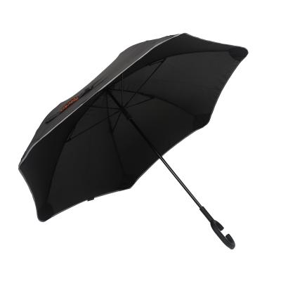 China Contemporary Adult's Umbrella /62.5CM *8K /Black 190T Pongee /Glassfiber Frame /Saftey Tip /C Handle for sale