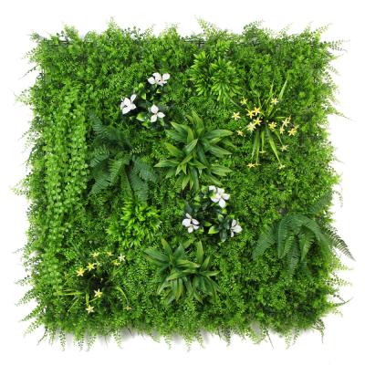 China Factory Sale Wholesale 100*100cm Artificial Green Vertical Garden Plants Wall For Sale for sale