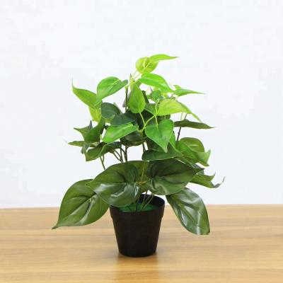 China Realistic Plants 25pcs/ctn Free Shipping Heart Shaped Artificial Potted Ivy For Home Decoration for sale