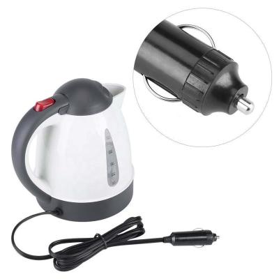 China Keep Warm DC12V/24V Portable Car Electric Kettle Road Trip Cigarette Lighter Heated Water Tea Coffee Kettle for sale