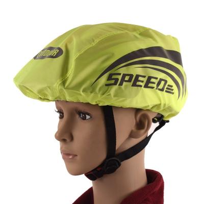 China Reflective Bicycle Helmet Windproof Dustproof Cover With Reflective Brand Bicycle Helmet Rain Waterproof Cycling Cover for sale