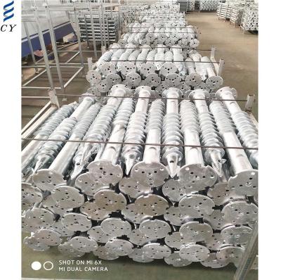 China Spiral Pile Galvanized Spiral Earth Screw Pile Anchor Base For UK Market for sale