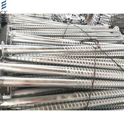 China Solar Spiral Metal Stake Ground Screw Pile for sale