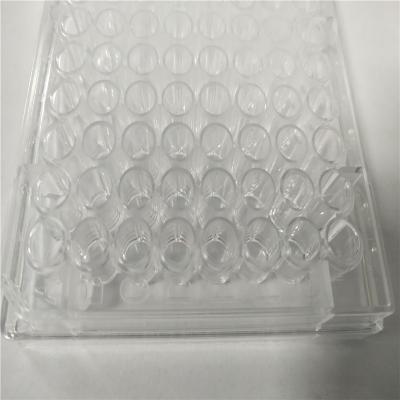 China 96 Well Blood Cell Culture Dish 6/12/24/48/96/128/384 Well Steel Plastic Tissue Culture Dish Container With Round Bottom Mold for sale