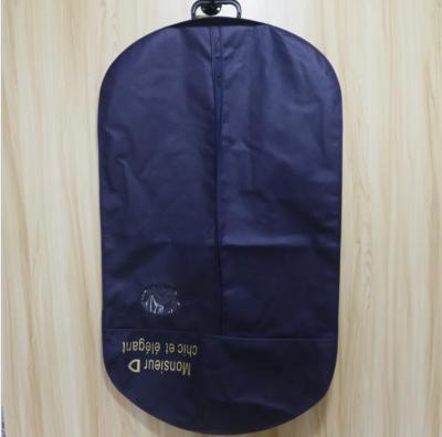 China Eco-friendly Reusable Cloth Suit Dust Bag Foldable Nonwoven Garment Bag Nonwoven Long Hanging Garment Bags for sale