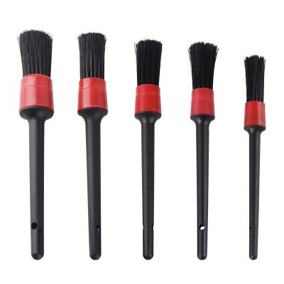 China Car Care Basic 5 Pcs Roll Dash Car Accessories Car Detailing And Wash Brush Kit Boar Cleaning Hair Sweep Auto Detailing Tools for sale