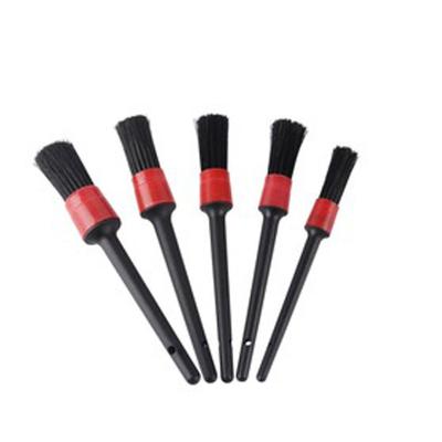 China Factory Supply 5 Pcs Factory Supply 5 Pcs Soft Bristle Car Detailing Brush Brush Eco-friendly Hog Tools Pack Boar Weight Hardware Automotive Cleaning for sale