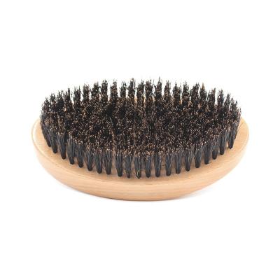 China Factory Look Fashionable Mold Injection 100% Natural Custom Natural Wooden Boars Stiffens Wooden Men Shaving Beard Brush for sale