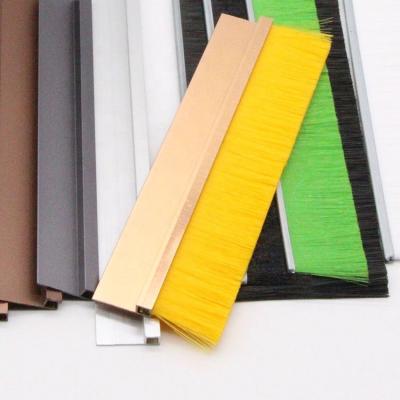 China Modern Mold Injection Factory Door Brush Seal Holders Custom Stock Door System Beads Door Hair Brush for sale