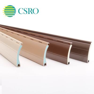 China Modern 39 Mm PU Foam Insulated Aluminum Roller Shutter Slat Roller Shutter Profile for sale