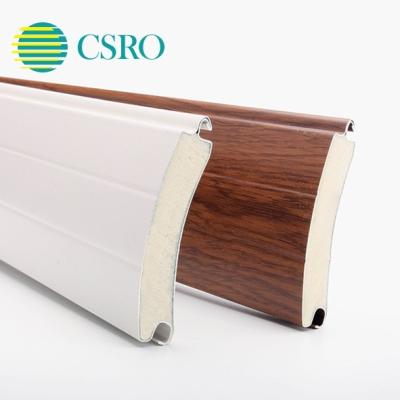 China 77 Mm Modern Aluminum Roller Shutter Profiles With PU Foam for sale