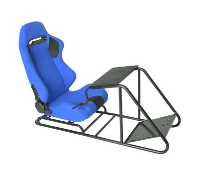 China Adjustable Conquer Racing Simulator Cockpit Fits All Logitech G923 G29 G920 Thrustmaster Folding Gaming Seat Adjustable Racing Cockpit for sale