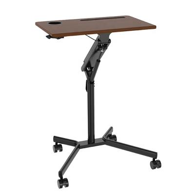 China (Height) Adjustable Laptop Position Desk Cart (3 ft 8 in) Pneumatic Mobile Rolling Desk - - Computer Projector Cart - Adjustable Rolling Height for sale