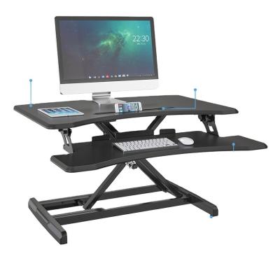 China (Height)Adjustable Standing Desk Converter Sit To Stand Desk Riser Laptop Up Height Adjustable for sale