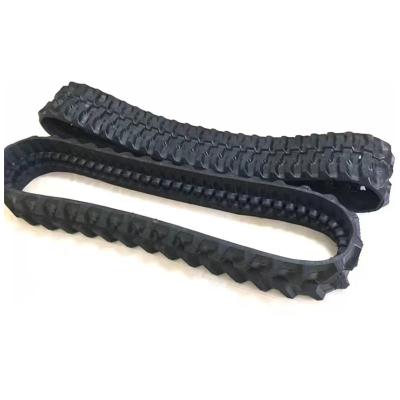 China Cheap Excavator Skid Steer Loader Rubber Tracks Drive Mini Excavator Undercarriage Parts Systems Rubber Track 400x72.5x74 300*52.5*80 for sale