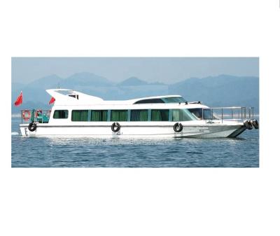 China Tourist Grandsea 20m Ferry Boat For Sale Fiberglass Passenger Boat Crew Transport for sale