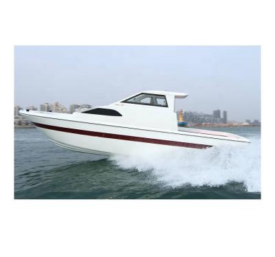 China Sport Fishing Grandsea 8.4m Fiberglass Boat Fishing Yacht Walk Around Cabin for sale