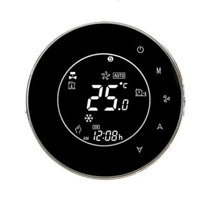 China Smart Touch Wifi Temperature Thermostat Controller / Wifi Fan Coil Wireless Smart Thermostat THP6000ALW for sale