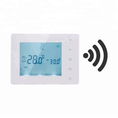 China Programmable Radiant Heating System Digital Heating Wireless Thermostat For Gas Boiler Heating for sale