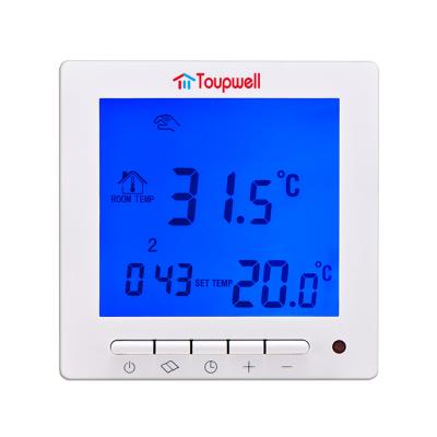 China Hotel Carbon Heating Film Heating Room Programmable Thermostat for sale