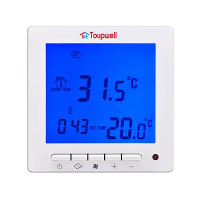 China 2pipe/4pipe Hotel Fan Coil Room Programmable Thermostat With Remote Controller for sale