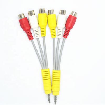 China Speaker 3.5mm Jack to 3RCA Wire AUX Audio Video Cable. from RCA for sale