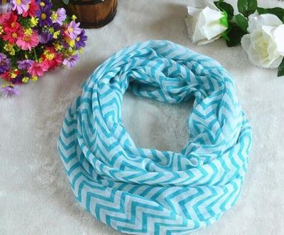 China Infinity Scarf Fashion Personalized Squishy Infinity Scarf In Chevron Wholesale for sale