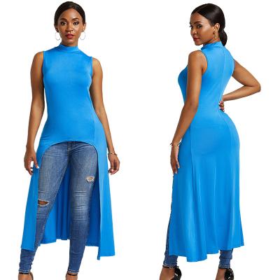 China 2020 fashion women's summer stylish clothes dress lady asymmetrical solid bodycon dresses sexy women summer for sale