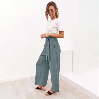 China Wide Leg Streetwear Ladies Lounge Women Girls High Waist Breathable Casual Pants Plus Size Trousers for sale