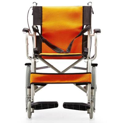 China Carbon Steel Factory Price Portable Manual Wheelchair Lightweight Wheelchairs Can Be Folded for sale