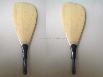 China Adjustable / Non-adjustable Carbon Surf Rack Bamboo Surfing Paddle SUP Canoe Paddle for sale